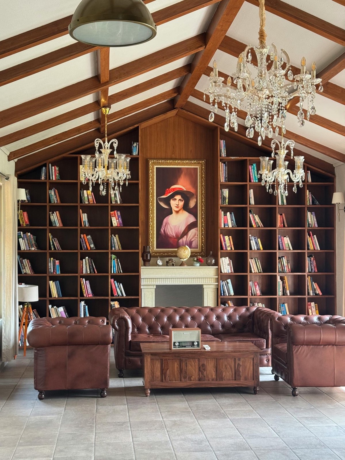 Paneled library